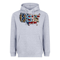 Heather Grey usa american flag background Heavyweight Hoodie - Jasminsmagicworld