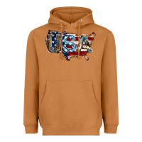 Meerkat usa american flag background Heavyweight Hoodie - Jasminsmagicworld