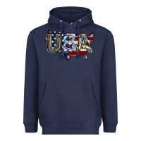 Navy usa american flag background Heavyweight Hoodie - Jasminsmagicworld