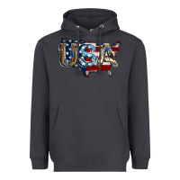 Smoke usa american flag background Heavyweight Hoodie - Jasminsmagicworld
