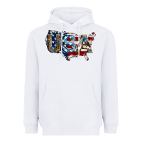 White usa american flag background Heavyweight Hoodie - Jasminsmagicworld
