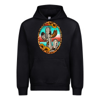 Black Western Cactus Urban Hoodie - Jasminsmagicworld