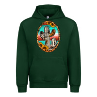 Foreset Green Western Cactus Urban Hoodie - Jasminsmagicworld