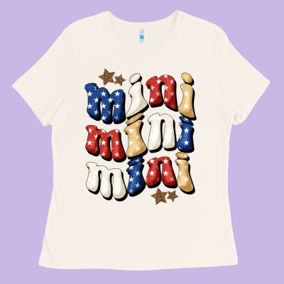 American Mini Ladies Tee Designed By Bundleandbundleshop