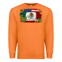 Carrot mexican american flag background Premium Sweatshirt - Jasminsmagicworld