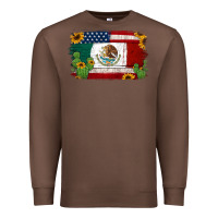 Chestnut mexican american flag background Premium Sweatshirt - Jasminsmagicworld