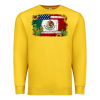 Lemon mexican american flag background Premium Sweatshirt - Jasminsmagicworld