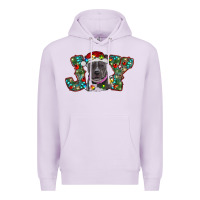 Lilac christmas joy pitbull Premium Hoodie - RanaPortraitStore