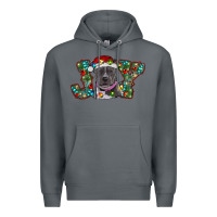 Rock christmas joy pitbull Premium Hoodie - RanaPortraitStore