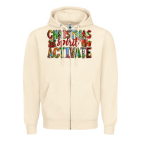 Sandshell Christmas Spirit Activate Zipper Hoodie - RanaPortraitStore