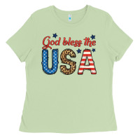 Matcha god bless the usa Ladies Tee - BundleAndBundleShop