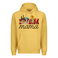 Antique Gold farm mama with pigs Premium Hoodie - Artiststas