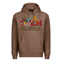 Chestnut farm mama with pigs Premium Hoodie - Artiststas