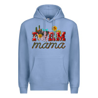 Colony Blue farm mama with pigs Premium Hoodie - Artiststas