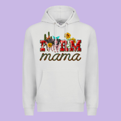 Farm Mama With Pigs Premium Hoodie Designed By Artiststas