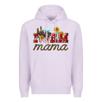 Lilac farm mama with pigs Premium Hoodie - Artiststas
