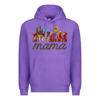 Purple farm mama with pigs Premium Hoodie - Artiststas