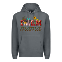Rock farm mama with pigs Premium Hoodie - Artiststas