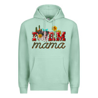 Seafoam farm mama with pigs Premium Hoodie - Artiststas