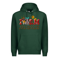 Sports Green farm mama with pigs Premium Hoodie - Artiststas