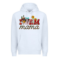 White farm mama with pigs Premium Hoodie - Artiststas