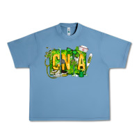 Pebble Blue St. Patricks Day Cna Urban Heavy Tee - CowhideDigitalArt