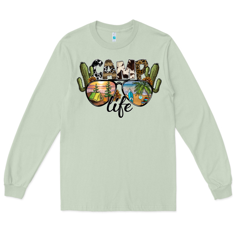 Camp Life Long Sleeve Tee by SublimationCraftShop | Teevron
