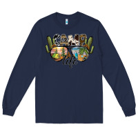 Navy camp life Long Sleeve Tee - SublimationCraftShop