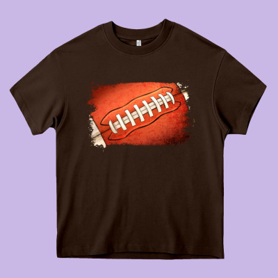 American Football Brushstroke Heavy Core Tee Designed By Jasminsmagicworld