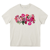 Cream Valentine's Day mama Heavy Core Tee - FaDigitalArtStudio