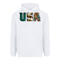 White usa basic bold font western Heavyweight Hoodie - Jasminsmagicworld