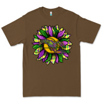 Cacao Mardi Gras Sunflower With Crawfish Premium Tee - BundleAndBundleShop