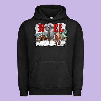 Noel With Windmill And Farm Urban Hoodie Designed By Ranaportraitstore