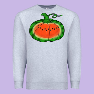 Watermelon Pumpkin Premium Sweatshirt Designed By Jasminsmagicworld