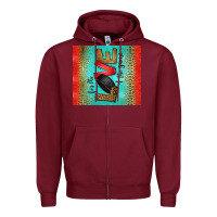 Burgundy for the love of the game ice hockey Zipper Hoodie - Jasminsmagicworld