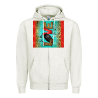 Oatmeal Heather for the love of the game ice hockey Zipper Hoodie - Jasminsmagicworld