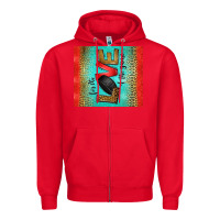 Red for the love of the game ice hockey Zipper Hoodie - Jasminsmagicworld