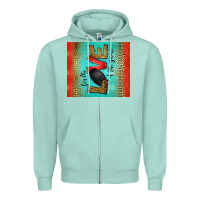 Seafoam for the love of the game ice hockey Zipper Hoodie - Jasminsmagicworld