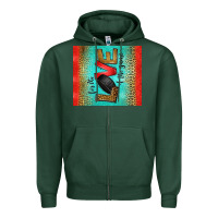 Sports Green for the love of the game ice hockey Zipper Hoodie - Jasminsmagicworld