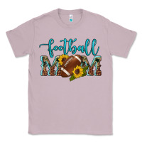 Lilac western leopard camouflage sunflowers  glitter mom football Classic Tee - Artiststas