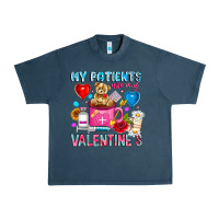 Midnight Navy My Patients is Valentines Urban Heavy Tee - CowhideDigitalArt
