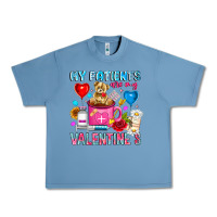 Pebble Blue My Patients is Valentines Urban Heavy Tee - CowhideDigitalArt