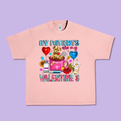 My Patients Is Valentines Urban Heavy Tee Designed By Cowhidedigitalart