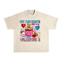 Sandshell My Patients is Valentines Urban Heavy Tee - CowhideDigitalArt