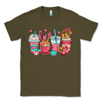 Army Green valentines day coffee cups (1) Classic Tee - OliviaCreatesArt
