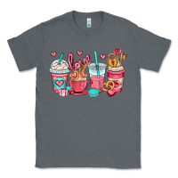 Charcoal Heather valentines day coffee cups (1) Classic Tee - OliviaCreatesArt