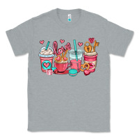 Heather Grey valentines day coffee cups (1) Classic Tee - OliviaCreatesArt