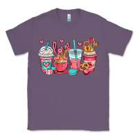 Lavender valentines day coffee cups (1) Classic Tee - OliviaCreatesArt