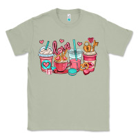 Matcha valentines day coffee cups (1) Classic Tee - OliviaCreatesArt