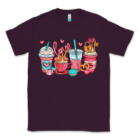 Plum valentines day coffee cups (1) Classic Tee - OliviaCreatesArt